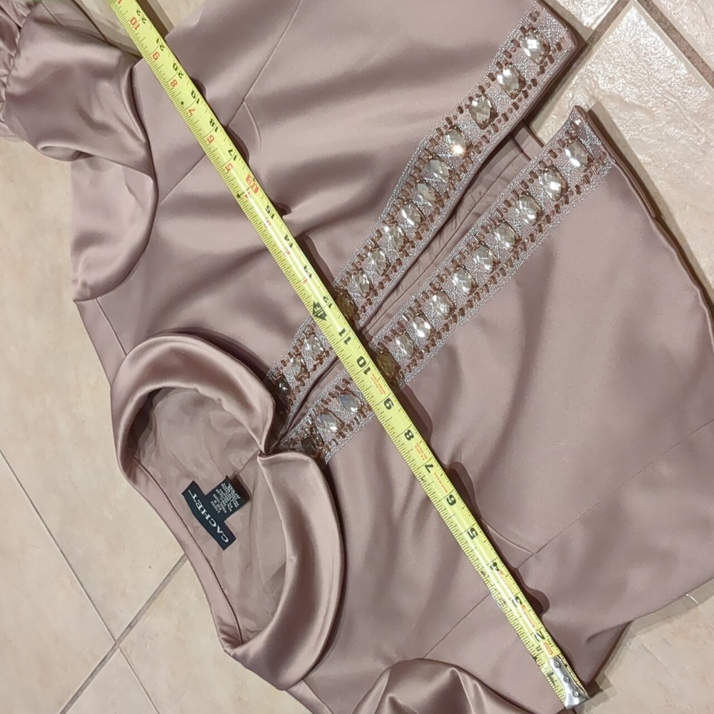 Cachet Blush Long Sleeve Dress with Embellished Jacket - Picture 10 of 10